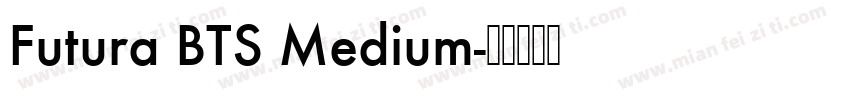Futura BTS Medium字体转换